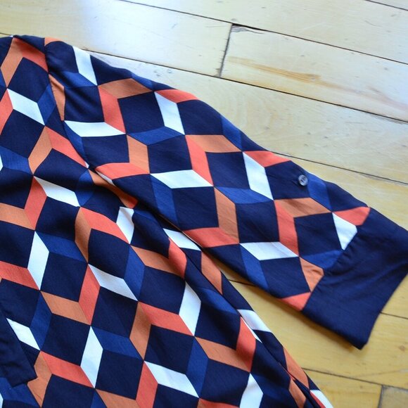 HOBBS Aubery Dress Size US 8 Navy - Picture 4 of 16